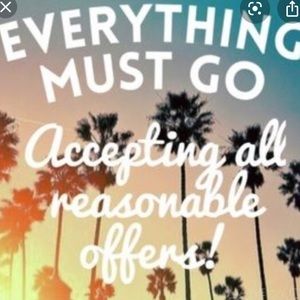 All reasonable offers will be considered!